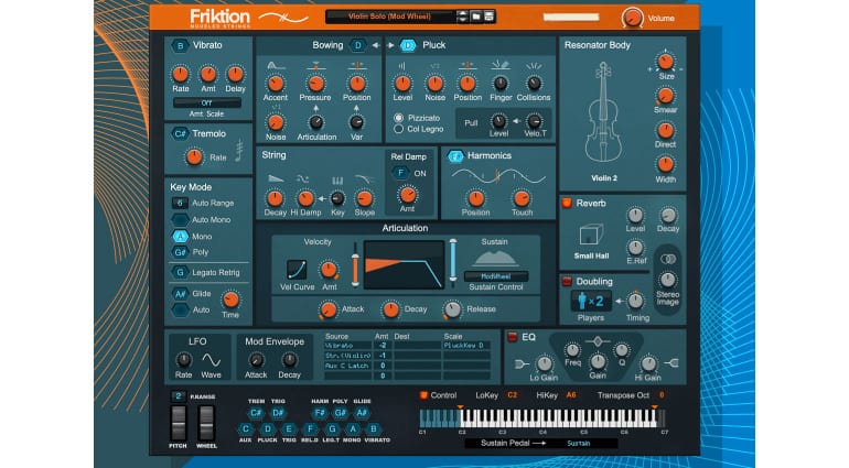 String Raison Plugin Reason Studios Friktion: Modeled strings for bowing and plucking in ...