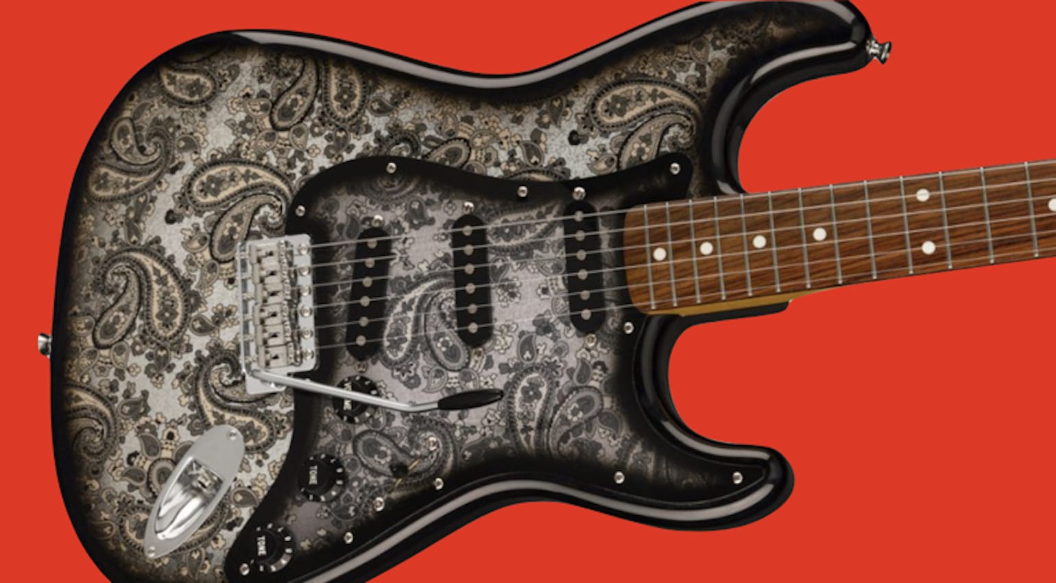 Fender Japan announces limited edition Black Paisley Stratocaster