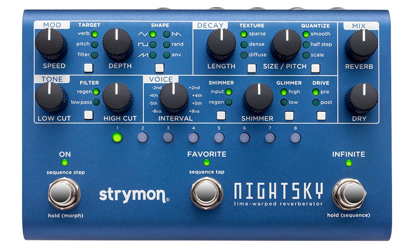 Strymon NightSky a reverb with analogue-synth inspired control