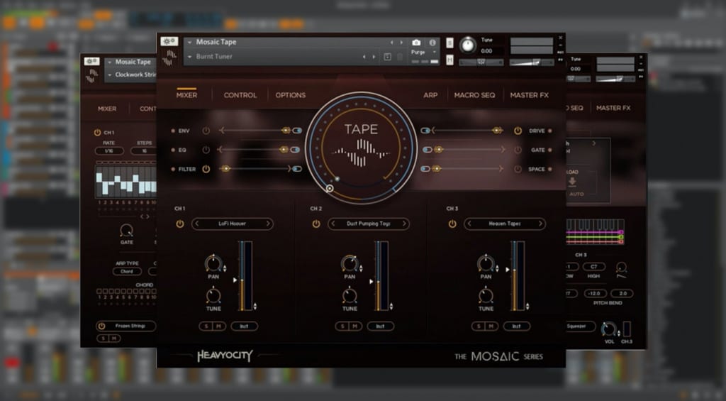 Heavyocity Mosaic Tape cinematic textures derived from analog tape