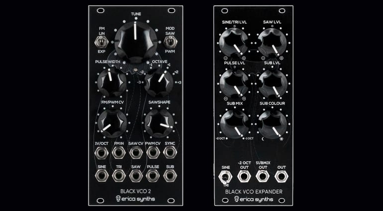 Erica Synths Black VCO2 and Expander