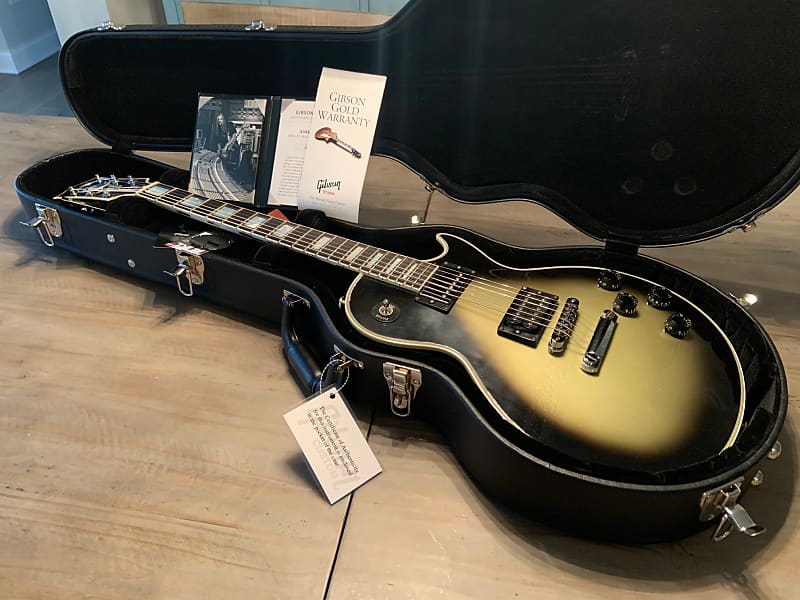 Gibson Aged, Signed Adam Jones signature Silverburst Les Paul Custom