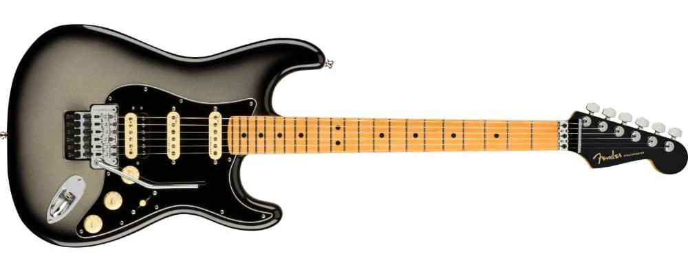 Fender American Ultra Luxe Stratocaster Floyd Rose HSS Silverburst1