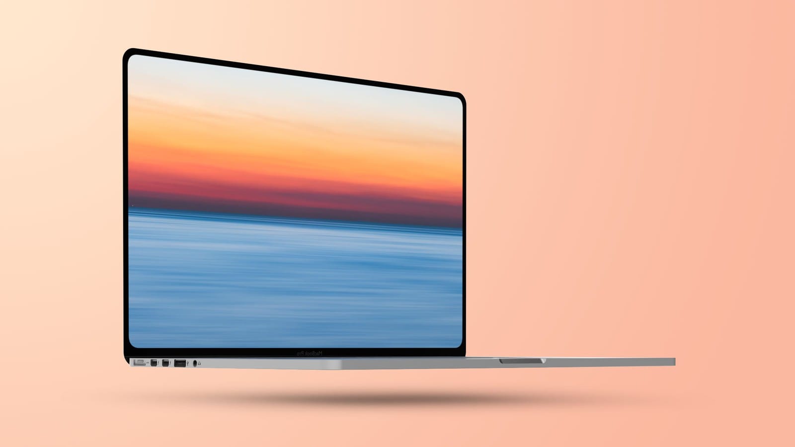 Flat 2021 MacBook Pro mockup