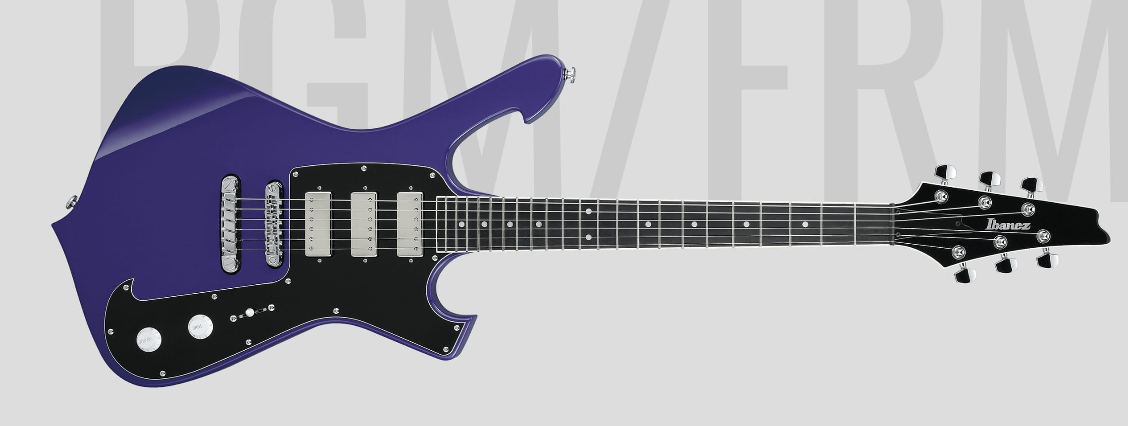 Ibanez Paul Gilbert PGM FRM300 a luscious purple shredder with style