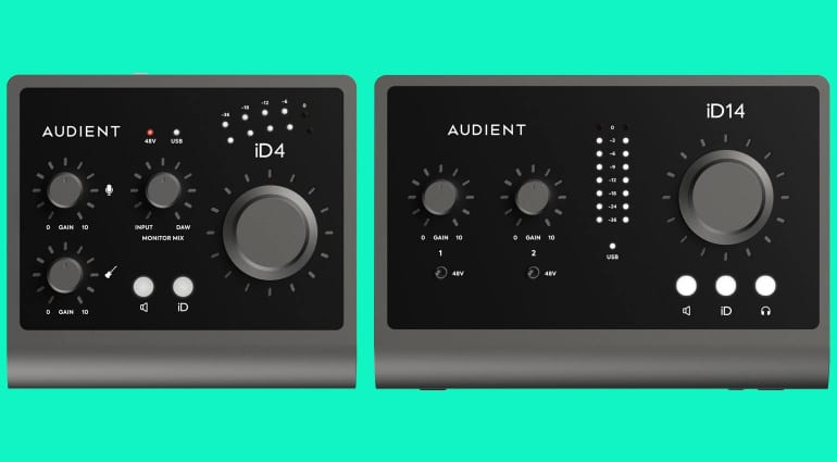 Audient: New iD4 / iD14 MKII interfaces and EVO Start Recording