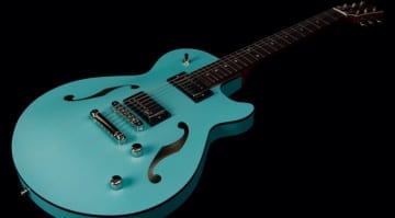 Godin Montreal Premiere HT Laguna Blue new semi-hollow with eye-catching looks