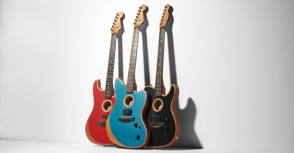 Fender American Acoustasonic models Stratocaster, Jazzmaster and Telecaster