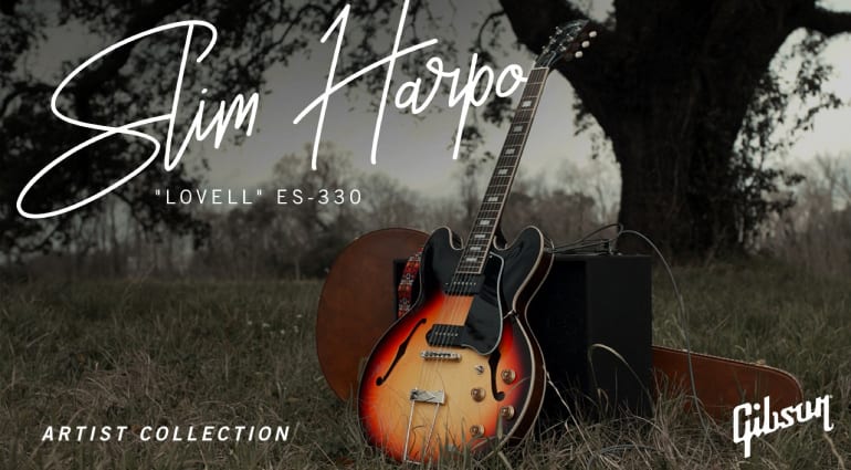 Gibson Slim Harpo Lovell ES-330 Vintage Sunset Burst with P-90 pickups