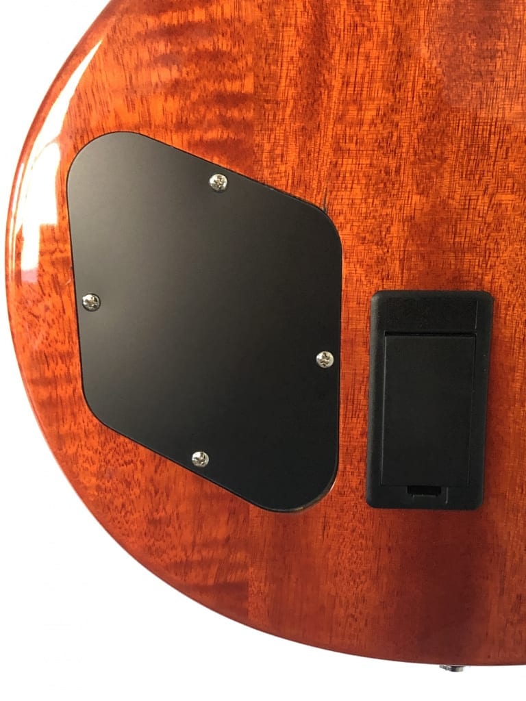 Recessed backplate and battery compartment