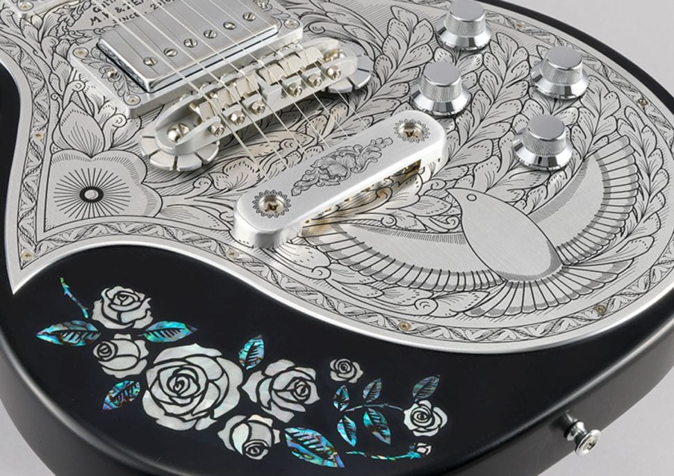 Zemaitis Guitars Flappy Pigeon with rose inlay