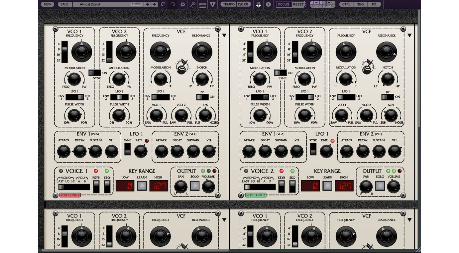 Cherry Audio EightVoice Synth of Thunder, Voices of the Gods