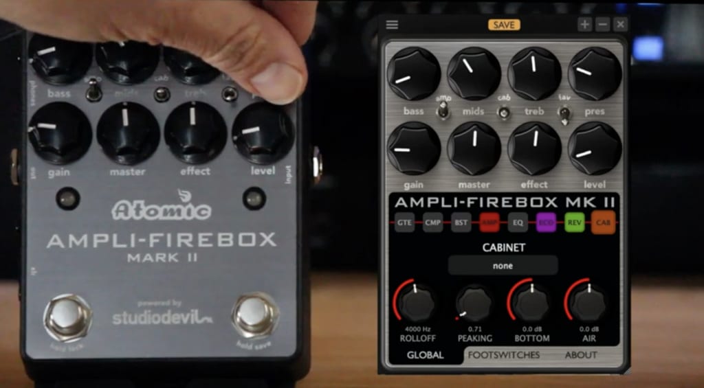 Atomic Amps Ampli-Firebox Mark II works with the app