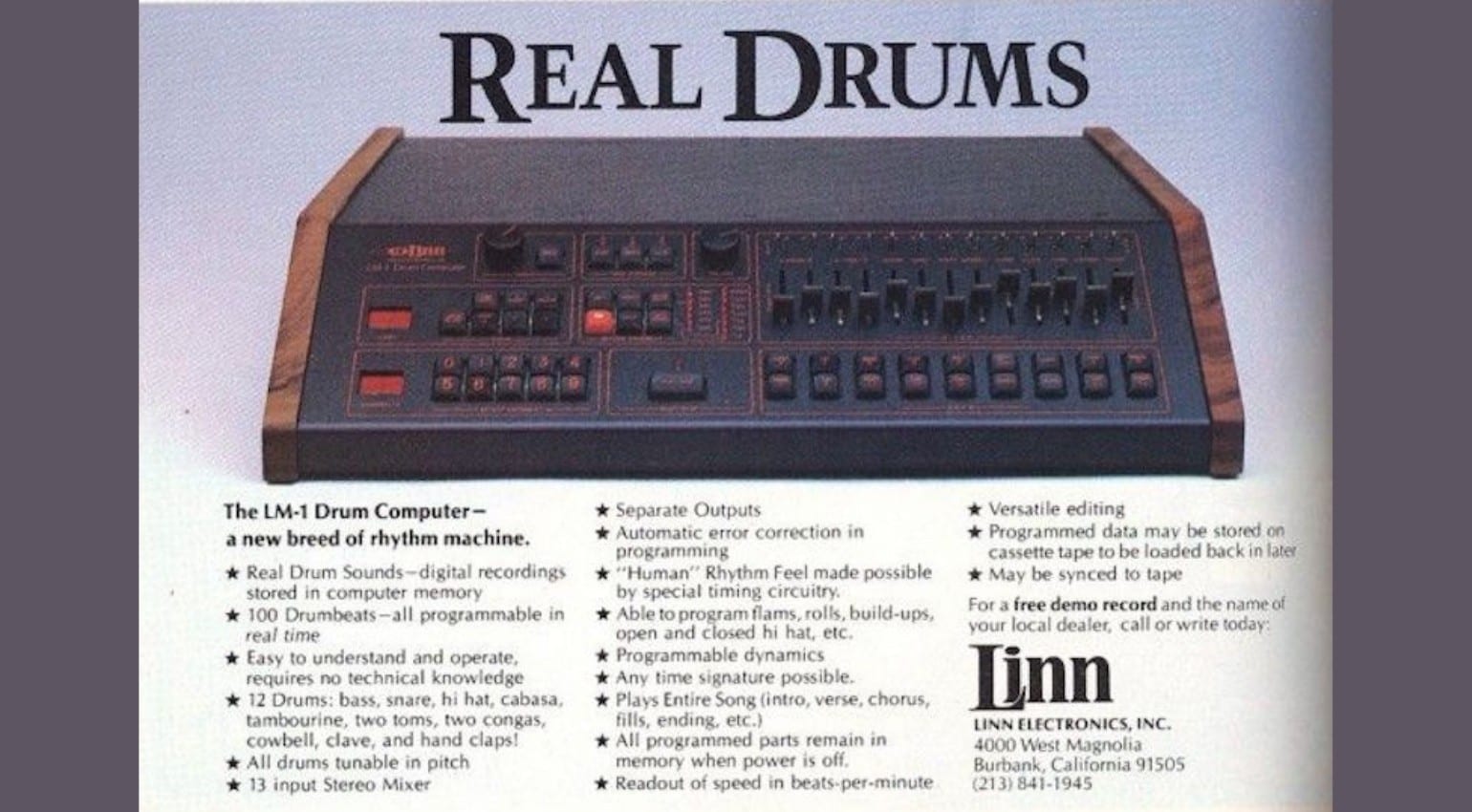 80s on sale drum machine