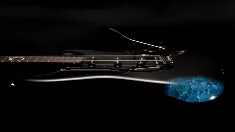 Fender Final Fantasy XIV Stratocaster with blue crystal