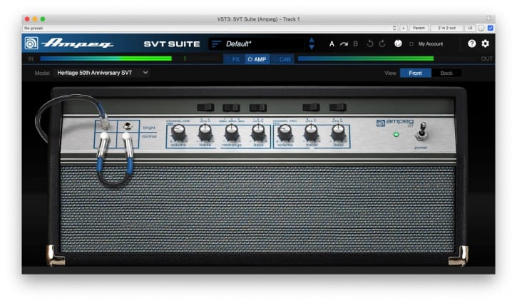 Ampeg SVT Suite: Ampeg's first in-house virtual bass amp rig - gearnews.com
