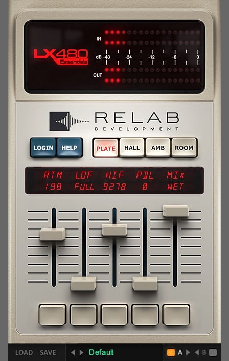 Relab LX480 Essentials GUI