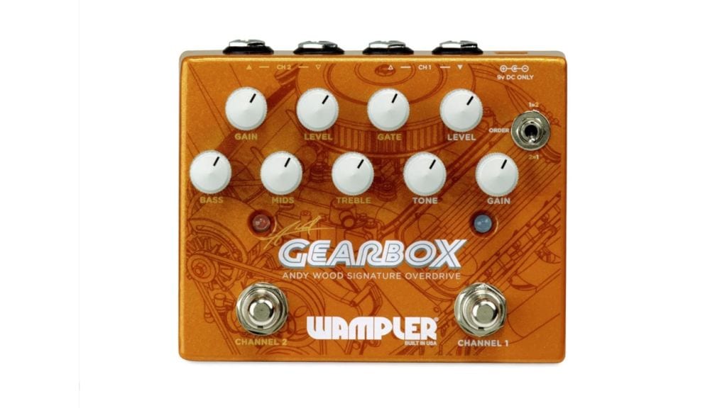 Wampler Andy Wood Gearbox Signature Overdrive with dual Inputs and Outputs