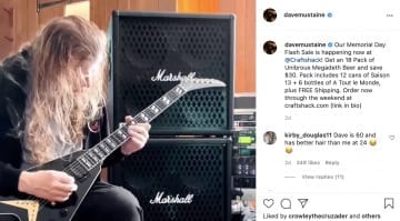 Dave Mustaine celebrates Memorial Day with his new signature Gibson Flying V