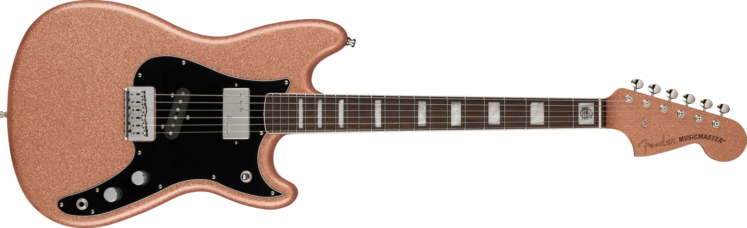 Fender Play Foundation Musicaster in Copper Sparkle by Dennis Galuszka
