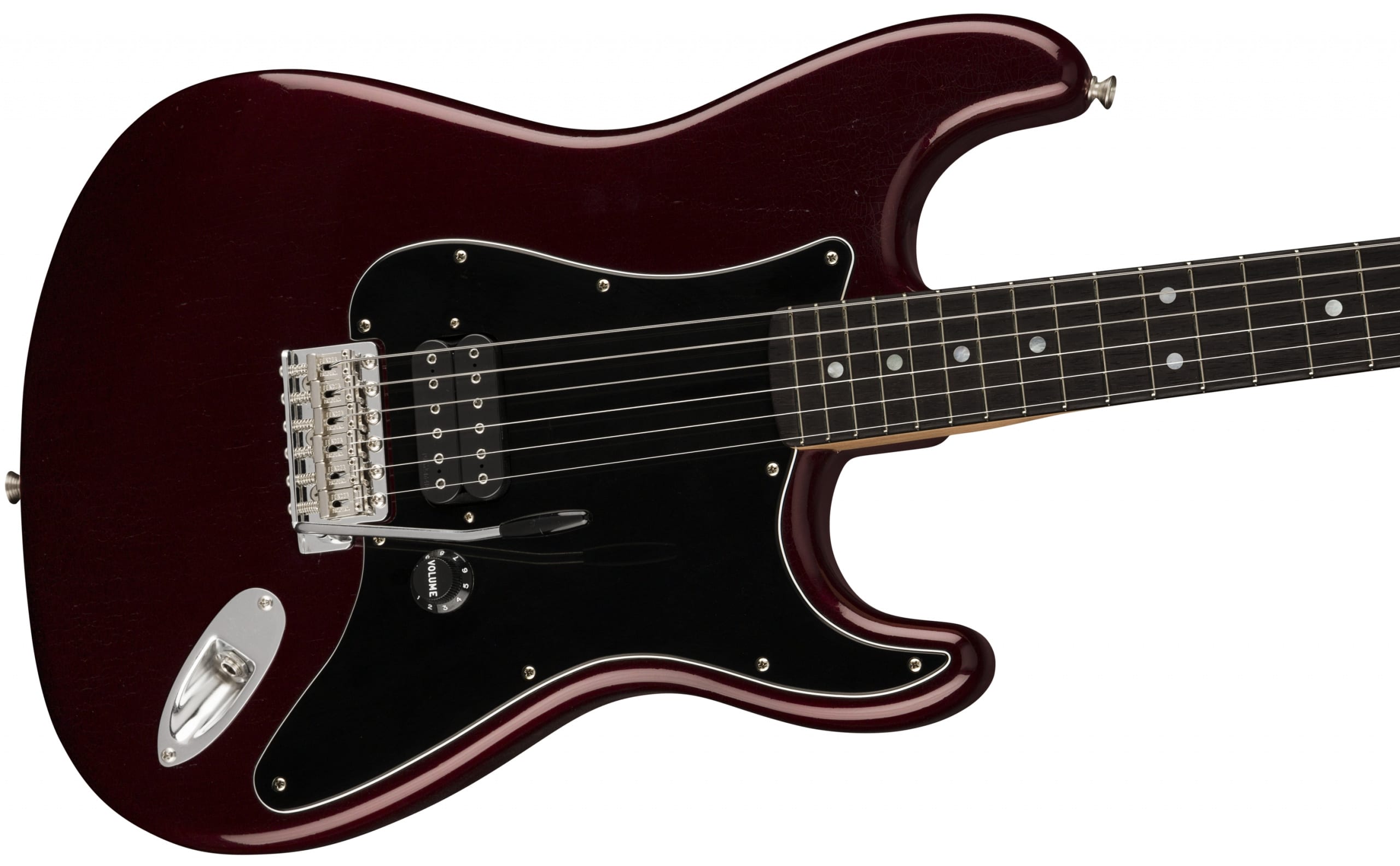 Fender Play Foundation Short Scale Strat in Oxblood by Carlos Lopez