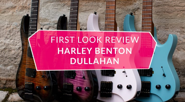 First Look Review Harley Benton Dullahan-FT 24 Roasted Headless guitar