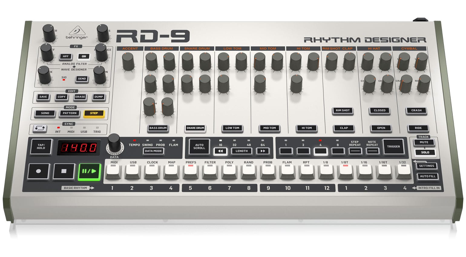 Behringer RD-9 Rhythm Designer full details and price - gearnews.com