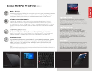 Thinkpad X1 Extreme Gen4 Specs 1