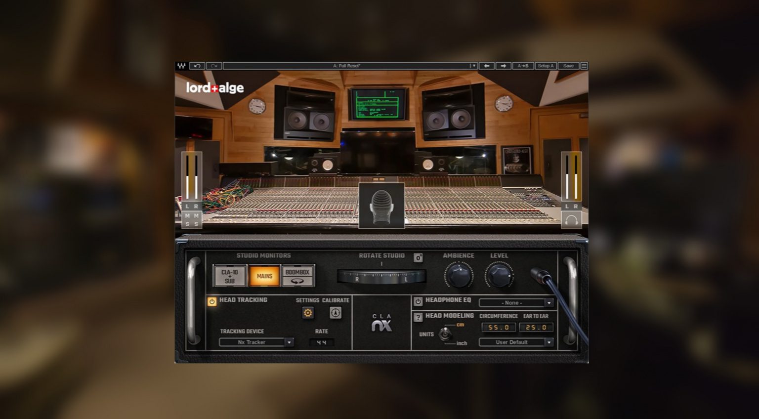 Waves CLA Nx your headphones Chris LordAlge's Mix LA control room