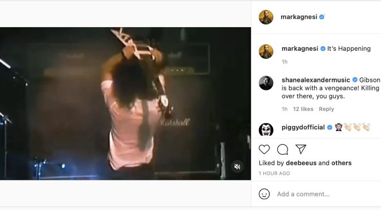 Gibson's Mark Agnesi teases Kirk Hammett Flying V signature model on Instagram