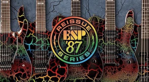 ESP LTD '87 Reissue Series Rainbow Crackle models