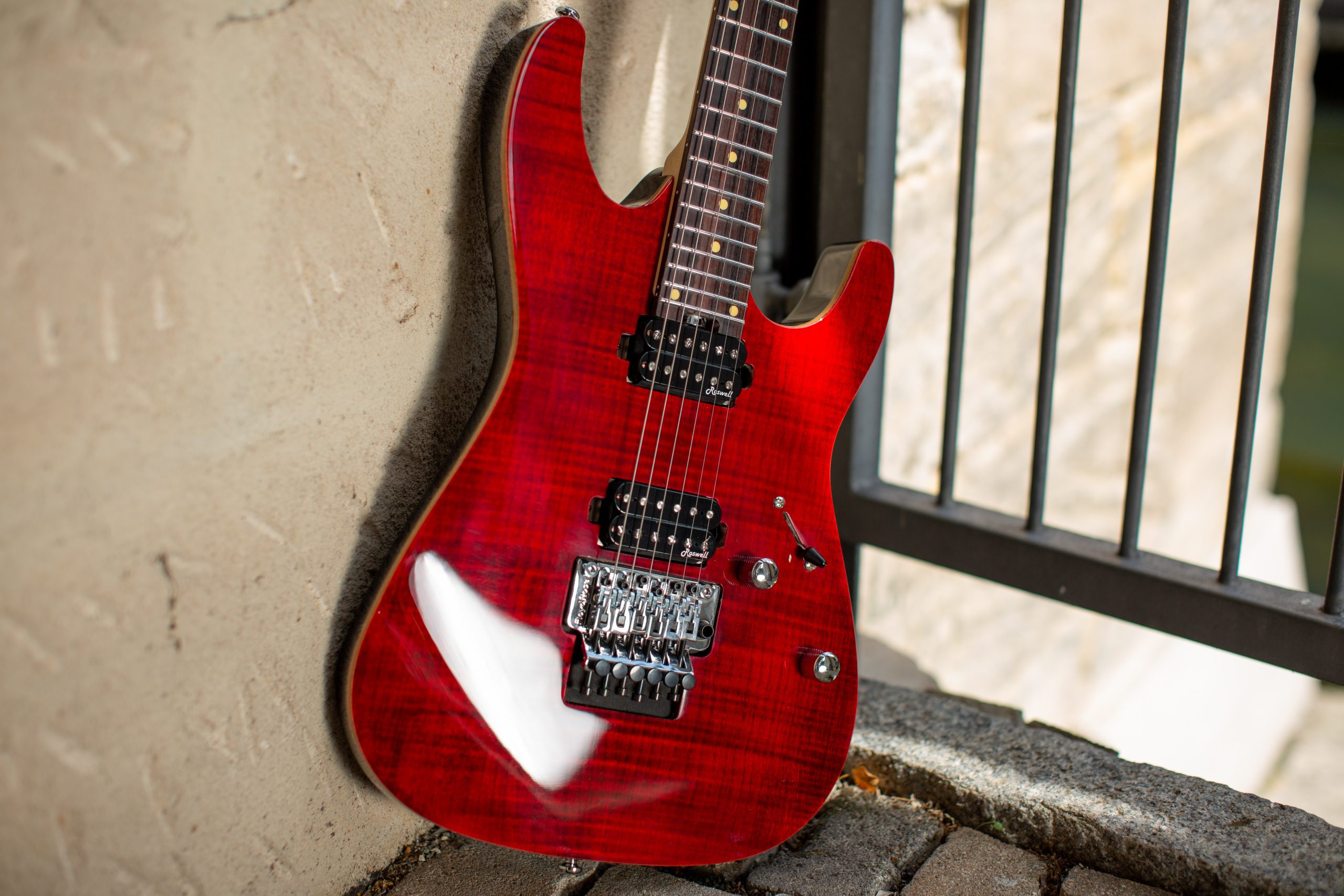 Harley Benton Fusion-III HH in Trans Flamed Cherry