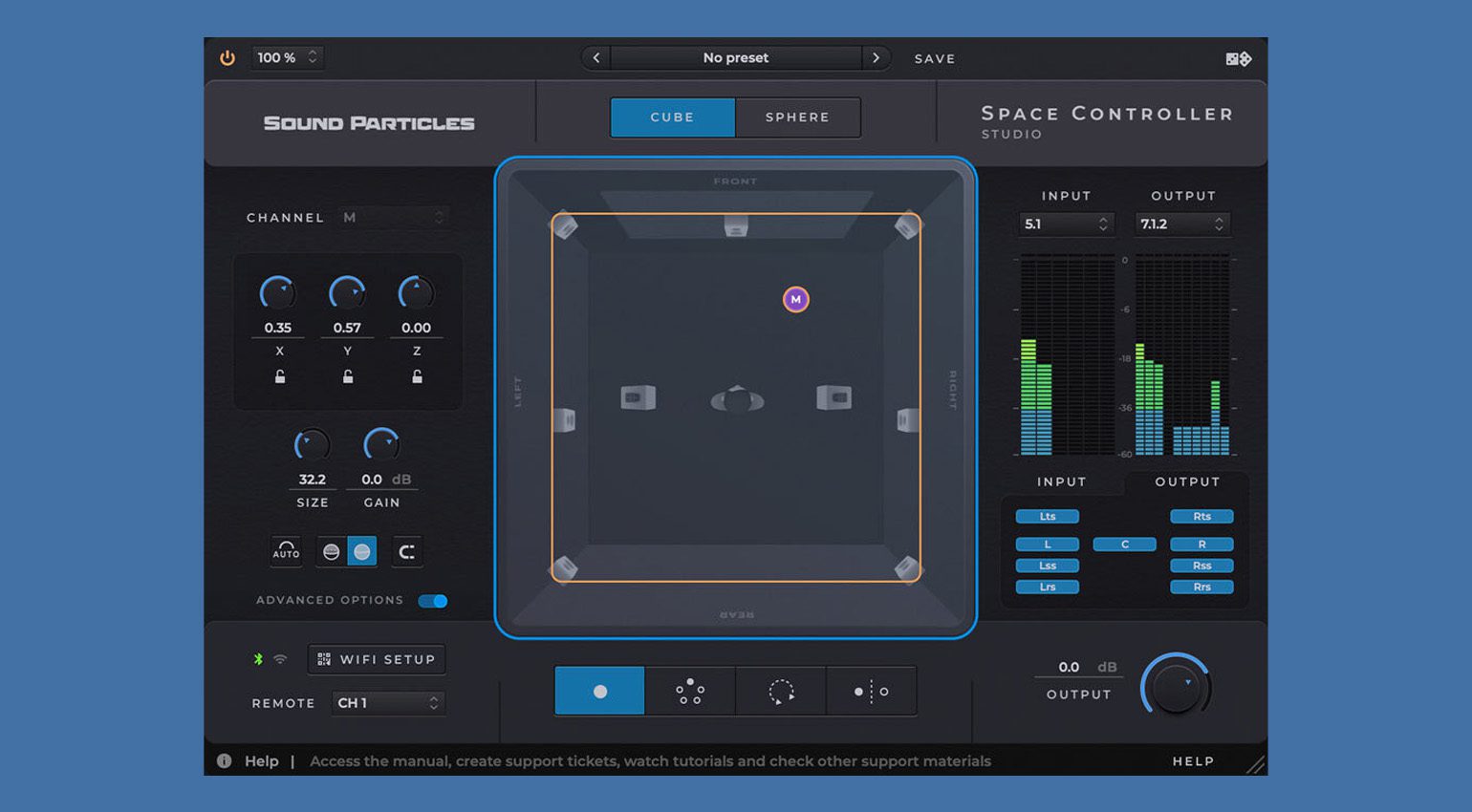 Sound Particles Space Controller