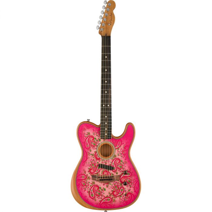 Fender Pink Paisley Acoustasonic Telecaster full