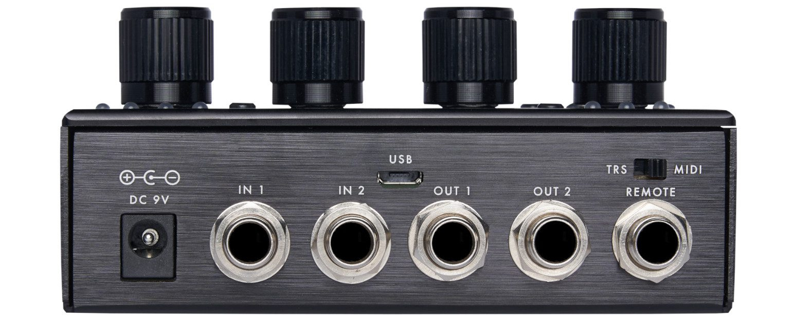 Pigtronix Echolution 3 Stereo Multi-Tap Delay rear panel connections