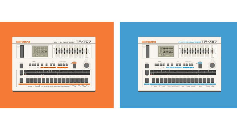 Roland TR-707 and TR-727 VST
