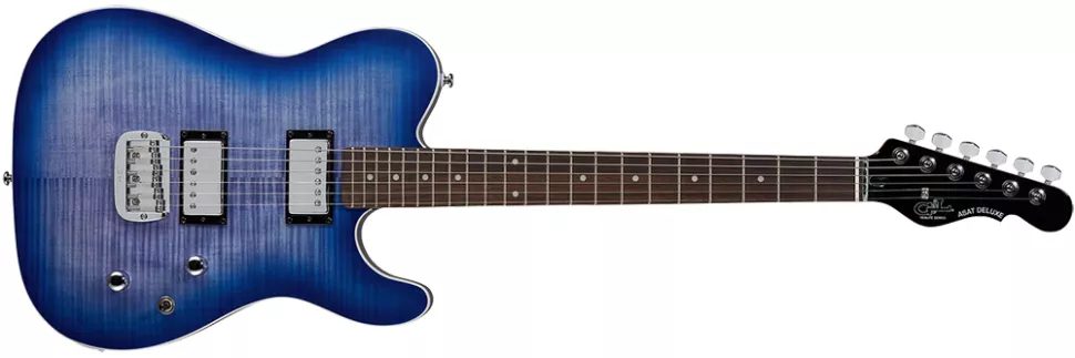 G&L Tribute Series ASAT Deluxe Carved Top in Bright Blueburst
