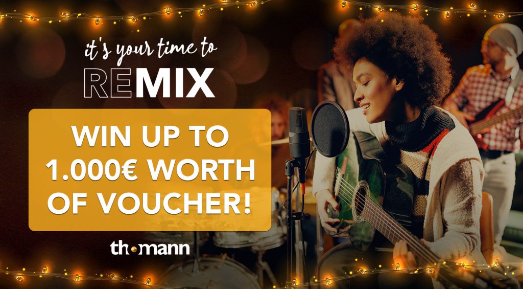 Win €1000 Remix a Christmas classic to win a Thomann voucher