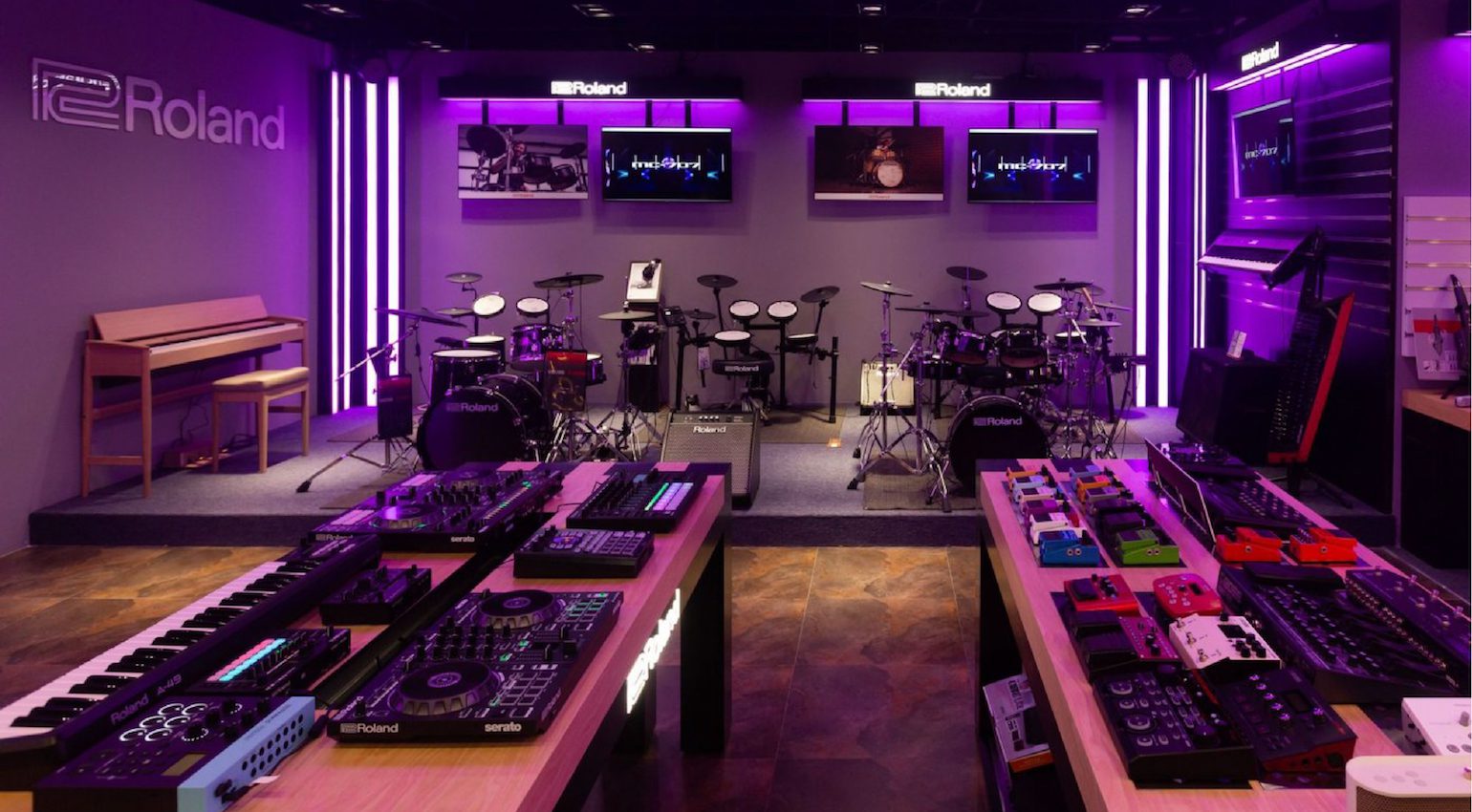 Inside the new Roland stores.