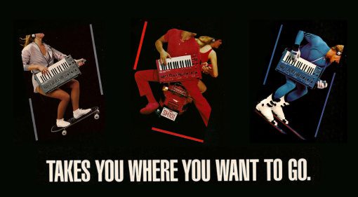 80s Roland SH-101 advertising campaign.