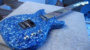 Burls Art Ocean Plastic Guitar