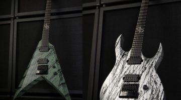 Solar Guitars Canabalismo - Blood spatter finishes