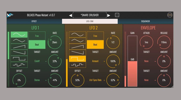 BLEASS Phase Mutant: frequency modulation effects plug-in for all audio ...