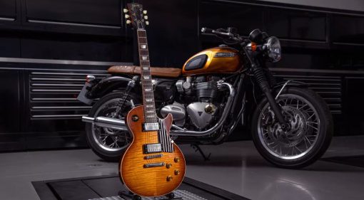 Gibson and Triumph have celebrated the legacy of the 1959 Les Paul Standard and 1959 Bonneville T120