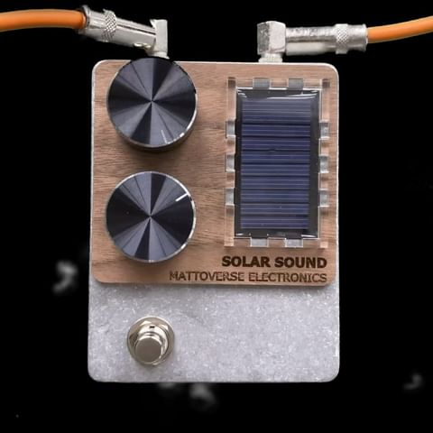 Mattoverse Electronics' solar powered Solar Sound drive pedal