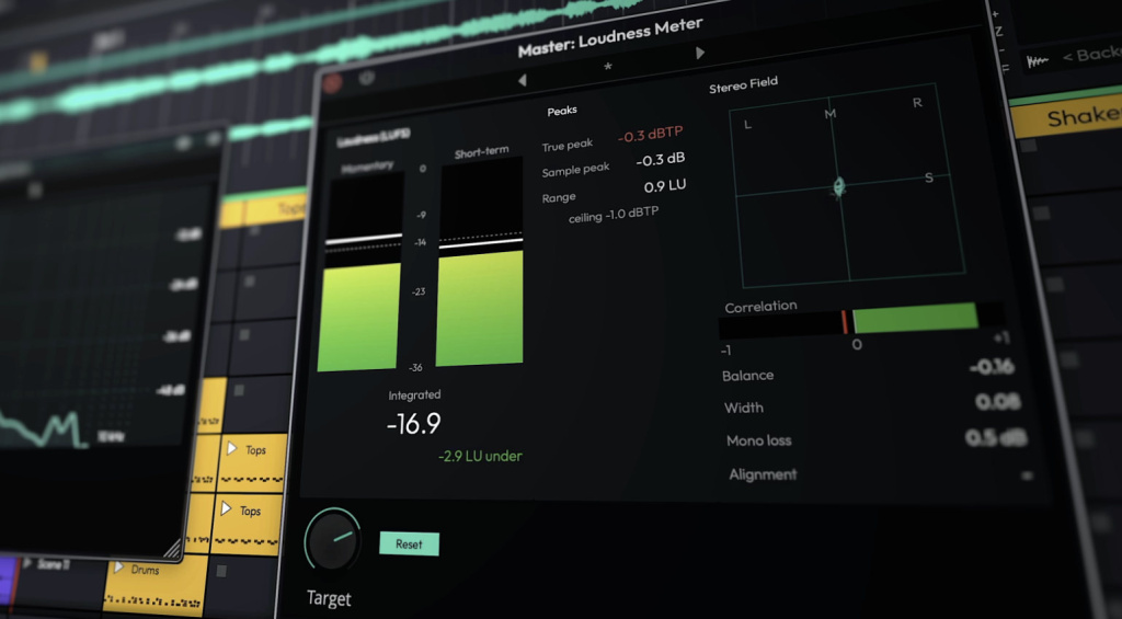 Tracktion Waveform Pro 14.1 Update Loudness Metering