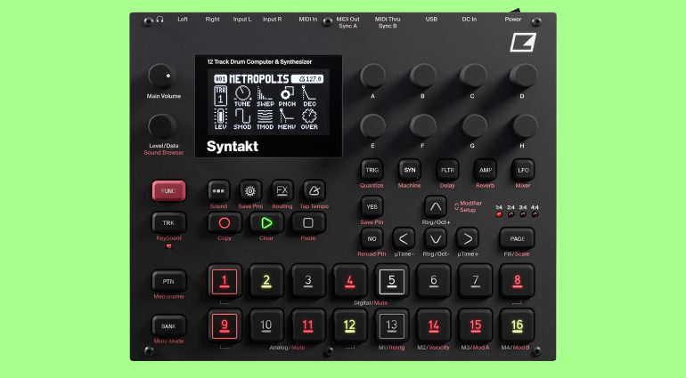 Syntakt is official: 12-track Elektron hybrid groovebox - gearnews.com