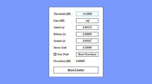 Free plug-ins Uhhyou BasicLimiter