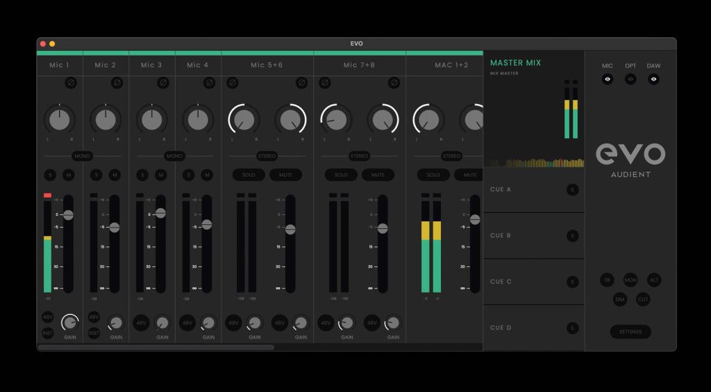Review Audient EVO 16 USBC Audio Interface