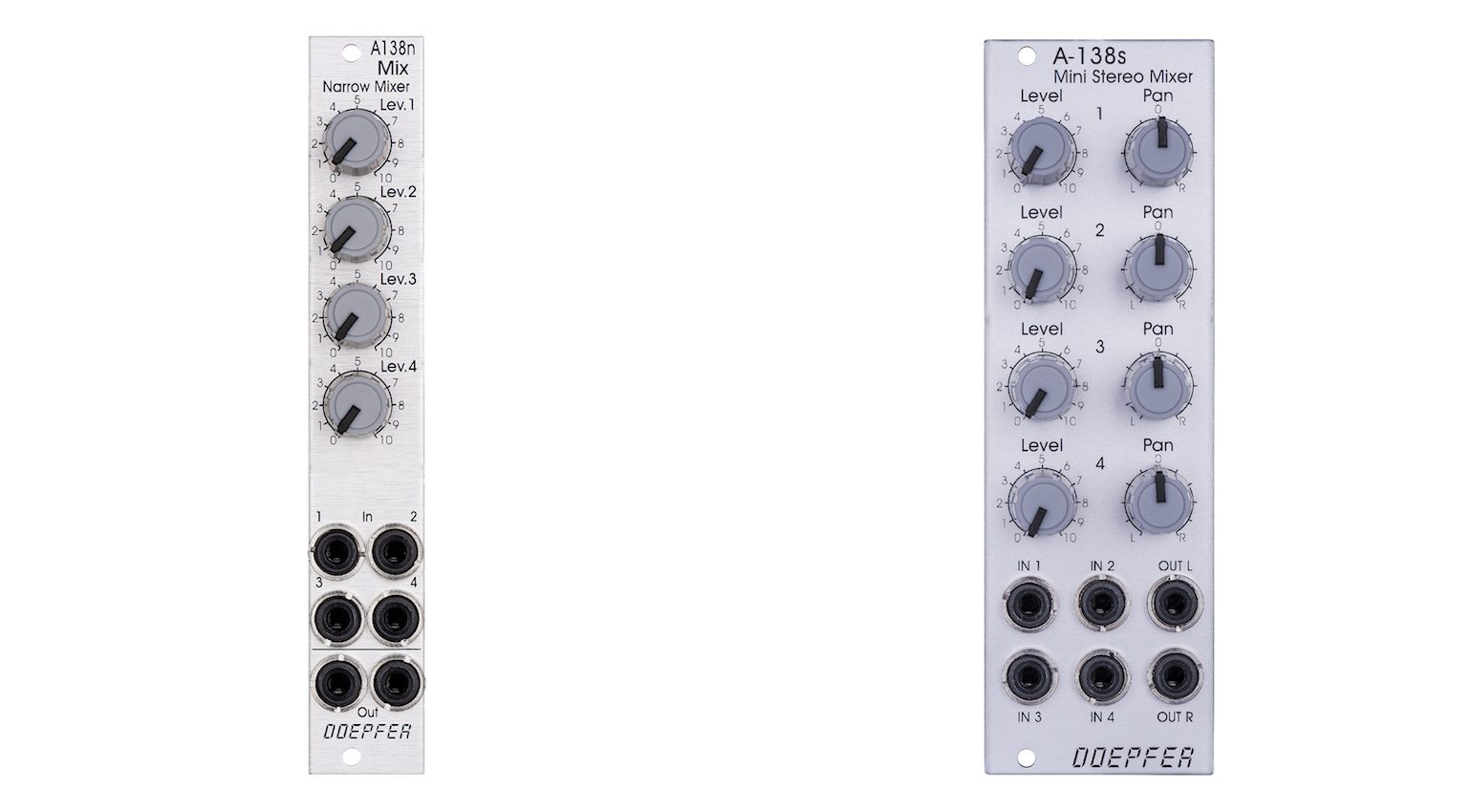Doepfer A-138n and A-138s mixers